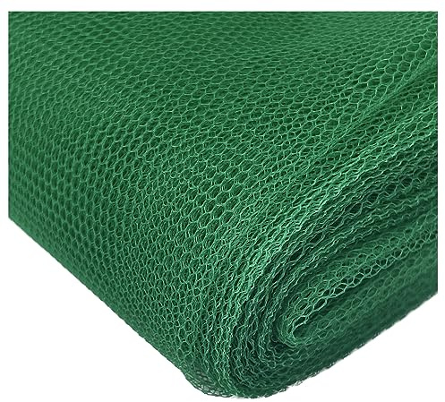 Sheer Dress Net Mesh Fabric Tutu Tulle Mesh Dancewear Stiff Flare Free Nylon Wedding Bridal Veil Material 150cm Wide (100 x 150cm / 39 x 60, Forest Green)