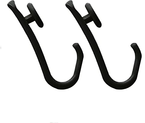 Sealskin Ersatz-Haken für Easy-Roll Duschvorhangstange, Duschvorhangringe aus Kunststoff, 12 Stück, Farbe: Schwarz