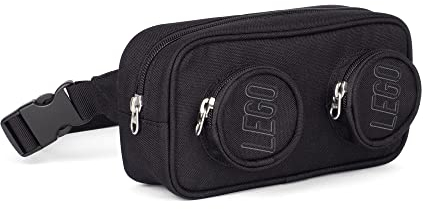LEGO Unisex Kinder Brick Hip Pack Reisezubehör-Reisebrieftasche, Schwarz
