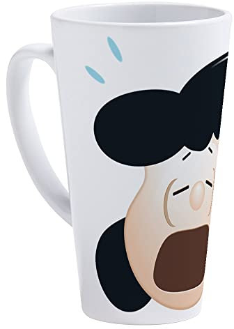 BAAROO Peanuts Lucy Frustrated Emoji - Tazza per latte macchiato, 481,9 g