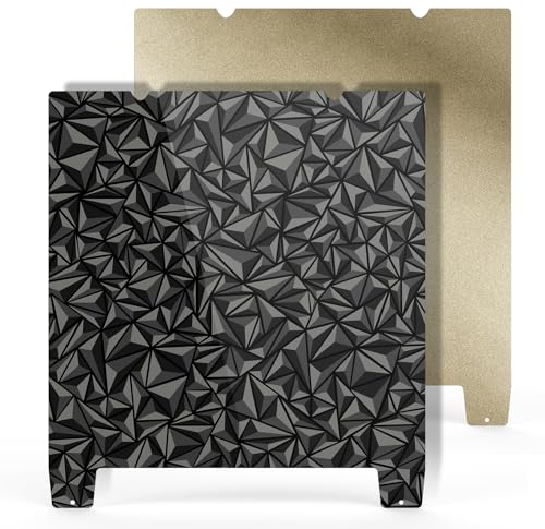 Tofelf K1 Max - Juego de cama de 315 x 310 mm con muelles de acero, superficie PEI texturizada + superficie lisa PEO, placa de construcción para impresora 3D Ender 3 S1 Plus K1 Max, sin base magnética