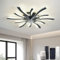 YUNLONG Smart Plafonnier Ventilateur de Plafond, WiFi Ventilo Plafond avec Lumière Compatible with Alexa Google Home, Luminaire Ventilateur Techo pour Chambre, Cuisine, Noir