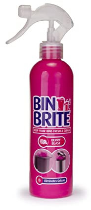 Bin Odour Freshner, Leaves Your Bin Smelling Great, Suitable for Indoor Kitchen, Bathroom, Food Waste Bins and Outdoor Wheelie Bins (400ml Odour Neutraliser Berry Blast Spray)