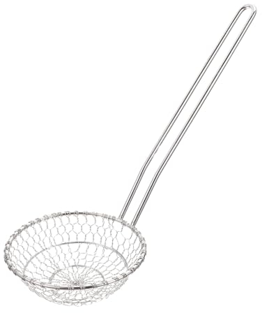 MILISTEN Colador Skimmer 1 Pc Colador utensilios de cocina de acero inoxidable cuchara espumadera de alambre práctica espumadera de cocina skimmer de mango largo de acero inoxidable manual