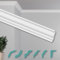 HEXIMO Corniches de Plafond Modernes en Polystyrène XPS Blanc, 2 Mètres Moulures en Polystyrène Moulures Décoratives Angles (Coins prédécoupés ZG15)