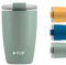 FLSK Tumbler – Premium coffee to go-Becher aus Edelstahl – 100 % auslaufsicher, BPA-frei & doppelwandig – hält 3 h heiß (sage, 350 ml)