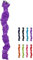 NETPROSHOP Bunte Heunetze für ca. 2-3 kg Heu Länge ca. 100 cm aus Nylon, Farbe:Lila