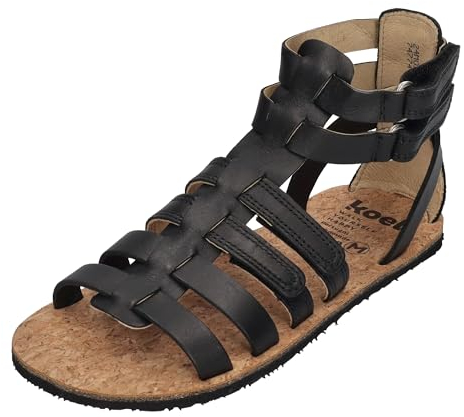 KOEL Barefoot - Kinder Sandalen - AURA LEATHER - black, Größe:29 EU