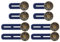 UBRAVE Hosenbunderweiterung Knopf, 8 Stück Taille Extender Elastischen Knopf,Hosen Expander Button,Adjustable Bund Expander Jeans Einziehbare Knöpfe für Hemd Hosen Kleid Hosen Schwangere Hosen,Unisex