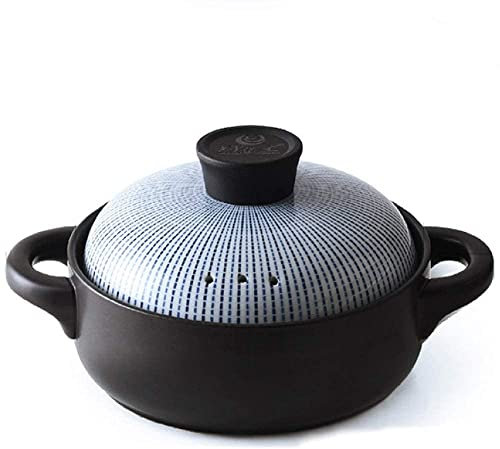 Faitout de cuisine en céramique - Faitout japonais - 2,5 l - Ustensiles de cuisine essentiels pour la maison