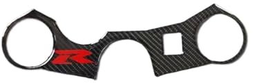 Motorrad Tankdeckel-Schutz-Auflage Carbon Tankdeckel Aufkleber Tank Pad Triple Tree Obere Klemme Aufkleber Für Su&zuki GSXR GSX-R 600 750 1000 K3 K4 K5 K6 K7 K9 L17