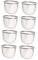 PHENOFICE Tea Strainer Mesh for Teapot 8pcs Stainless Steel Tea Filters Metal Infuser Sturdy 6.5cm Diameter