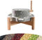DPLXQPP Stone Grain Mill,Removable Manual Stone Mill,Hand Stone Grinder Natural Granite Paste Mill,Manual Dry/Wet Graphite Machine Industry Handmade Stone Mill Tool for Bean Barley Spice Corn