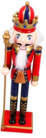 OKUMEYR Ornamento Schiaccianoci Legno Decorazione Natalizia Statua Schiaccianoci Tavolo Ornamenti Natalizi Legno Figura Natalizia