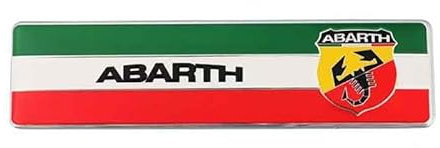 DMYQJY Auto Emblema per Abarth Punto 2007-2014, Emblema Adesivo per Griglia Insignia Adesivi Stemma Adesivo Logo in Metal per Bagagliaio Posteriore Auto Styling Accessori,C