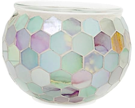 1Stk Kerzenhalter aus Mosaikglas Kerzenleuchter Kerzenständer Mini-Laternen geführte Kerze Teelicht küchen Dekoration weihnachtsdeko Mosaik-Kerzenhalter Tasse für Kerze Cabilock