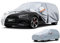 Kayme Autoplane Kombi,Autoabdeckung Wasserdicht Atmungsaktiv,Auto Abdeckplane für Regen Sonne Staub Schutz, Auto Abdeckung für Audi A4 Avant,V60,VW Passat Estate etc.Siehe AutoGrößentabelle A4,Silber