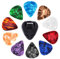 10pcs Bunte E Gitarren Pickel Mit Pickhalter Akustikgitarrenbass Pick Nicht Llip Plequer