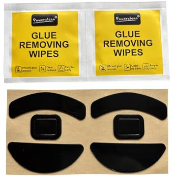 Mars fox Mice Skates Mouse Feet for Razer Cobra Wire Gaming Mouse (2 Sets)- Thickness 0.7mm (Black)