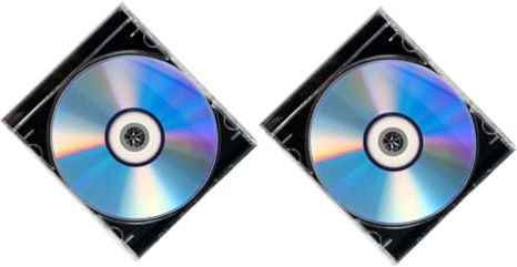 FUNNETOYU 2sets Blank Recordable Discs Writable Cd-r Music Data Recording Jewel Case Box Printable Blank Disc Supplies for Audio Storage