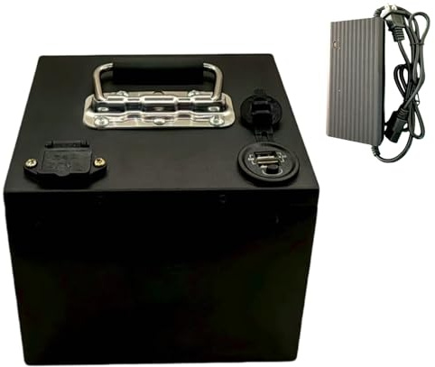 GNIUBBDB 48 V 60 V 72 V 20 Ah E-Bike Lithium-Ionen-Akku mit Ladegerät Eingebautes BMS mit 250 W/500 W/750 W/1000 W Motoren für Elektrowerkzeuge 72V 20Ah