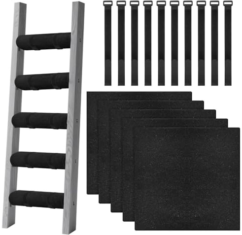Ladder Step Pads, Bunk Bed Ladder Cover 5pcs Soft Protector With 10 Adjustable Hoop Straps Bunk Bed Accessories For Dormitory RV Bedroom