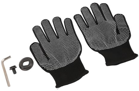 ViaGasaFamido 61004800 Outer Clamp Washer, High Speed Steel Saw Blades Screw/Fastener Set with Hex Wrench and Gloves for DCS372 DCS390 DCS391 DCS392 DC310 DCS373, 3.5cm Diameter, Workshop Tool