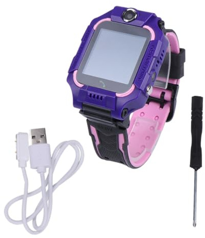MAGICLULU Smart Watch Q19z Ipx7 Silicone Two Way Call Purple | Electric Fence 400mah Battery 1.44 Inch 128x128 Display School and Outdoor Use