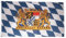 Flaggenfritze Fahne/Flagge Deutschland Bayern Freistaat + gratis Sticker