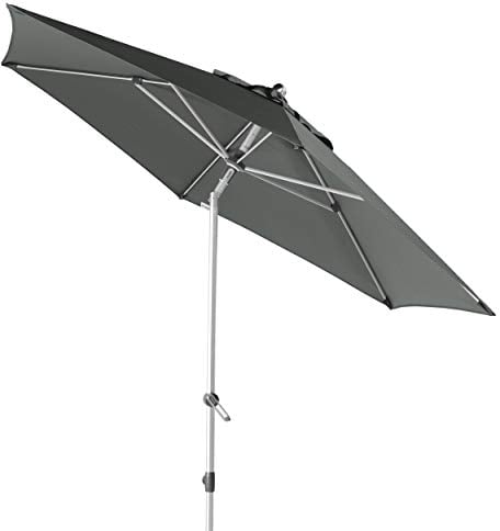 Doppler EXPERT Auto Tilt 280 – Knickbarer Sonnenschirm für Balkon oder Terrasse – Regenabweisend – ca. 280 cm – Anthrazit