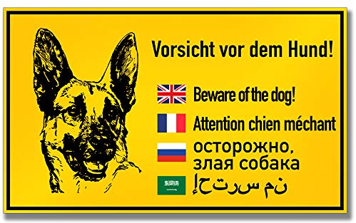 KAVARO Schild Hund Warnschild Hund Vorsicht Hund Achtung Hund