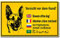 KAVARO Schild Hund Warnschild Hund Vorsicht Hund Achtung Hund