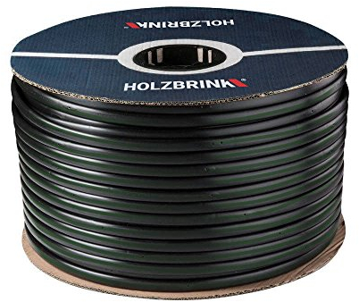 HOLZBRINK Tropfschlauch 5/8 16mm zur ebenerdigen Bewässerung Perlschlauch selbstreinigend, Basic, 15m, HTS01-B