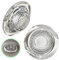 Kitchen Helpis® Colador de desagüe ∅7cm, colador de Pelo Ambos de Acero Inoxidable, Juego de 2, colador de desagüe de Malla Fina, colador de Pelo de Ducha, colador para Fregadero, Cocina y baño