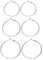 3 Paar silberne Creolen für Frauen, 925 Sterling Silber hypoallergene Ohrringe, große Creolen Ohrringe Set für Mädchen (50/60/70 mm)