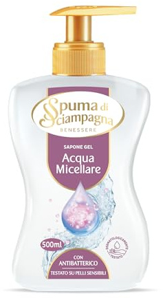 Spuma Di Sciampagna Sapone Liquido Gel Mani E Viso Acqua Micellare - 500 Ml