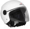 Scotland Motorcycle Dept 120013 NEW Restyling casco moto scooter visiera lunga, Bianco, L
