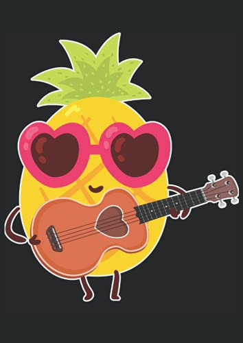 Ananas Hawaii Aloha Ukulele Geschenk - Uke Gitarre: Notizbuch A4 120 Seiten