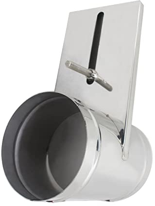 Valvula compuerta guillotina compuerta regulacion caudal aspiracion ventilacion aire acondicionado conducto extractor (Diámetro Externo 150mm)