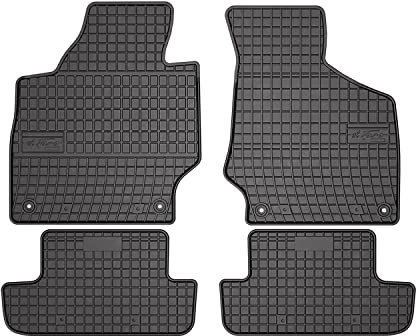 OMAC Gummi Fußmatten kompatibel mit Audi TT MK2 8J 2006-2014 Automatten Gummi Schwarz 4tlg