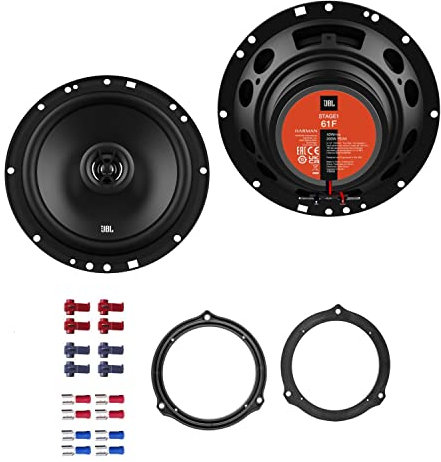 JBL Stage1 61F Lautsprecher mit Einbauset passend für Ford Mondeo IV (BA7) 2007-2014 Türen hinten 400 W 165mm 2 Wege Koax