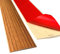 Übergangsprofil Selbstklebend, 5cm Vinyl Boden Abdeckleiste Übergangsleiste Ausgleichsprofil Böden Übergangsschiene Bodenprofil zum Kleben für Fliesen Laminat & Parkett, Türschwelle (Gelbe Eiche - 2m)