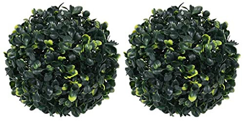 INLIFE Künstliche Buchsbaumkugeln 2 STK. 22 cm-5468