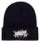 Gothic Beanie Mützen für Damen Herren Grunge Emo Zubehör Harajuku Y2k Punk Streetwear Winter Warm Hat Gestrickte Weiche Mütze, Schwarz, Einheitsgröße