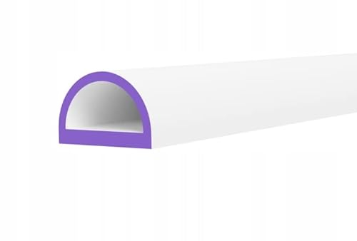 AquaParts Duschdichtung Duschkabine | 100cm | Halbrund | 5mm Höhe | Boden Dichtleiste | Türdichtung Dusche| Ersatzdichtung | für Duschtüren