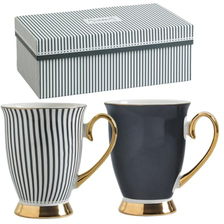 Caja de 2 tazas Madame de Récamier negra