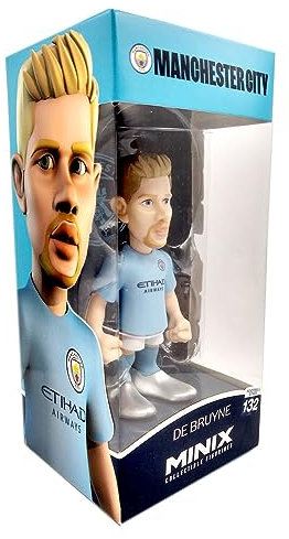 MINIX Collectible Figurines, Figur: Manchester City – De Bruyne, 12 cm Sammelfigur, Ab 17+ Jahren, Deutsch