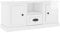 vidaXL Modern TV Cabinet | High Gloss White | Engineered Wood | Ample Storage | Easy Assembly | Versatile Functional Unit