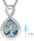 Friggem Urne Halskette 925 Sterling Silber Baum des Lebens Urnen Anhänger Damen Memorial Urne Kette Feuerbestattung Schmuck Katzen Hunde Haustiere, Mama Family Asche Besondere Geschenk