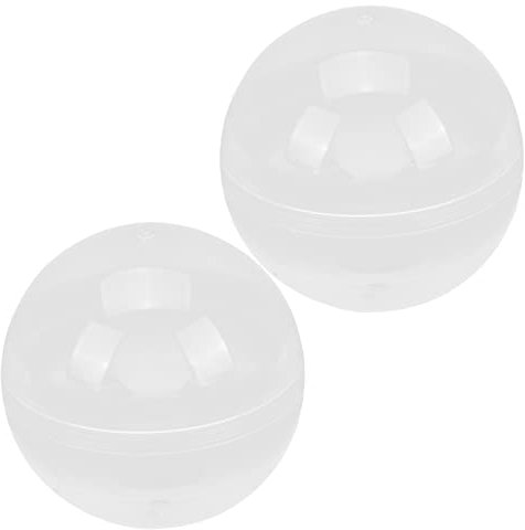 TOYANDONA 2 Stück Befüllbare Kunststoff Eierkugeln Transparente Ostereier Für Geschenke Dekoration Und Bastelprojekte 12cm Langlebig Und Sicher